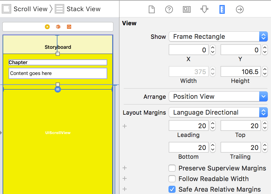 Adding Padding To A Stack View