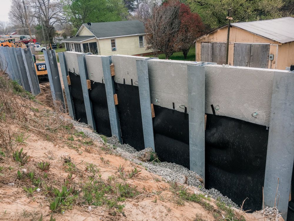 Soldier Pile & Lagging Wall Drainage US Fabrics