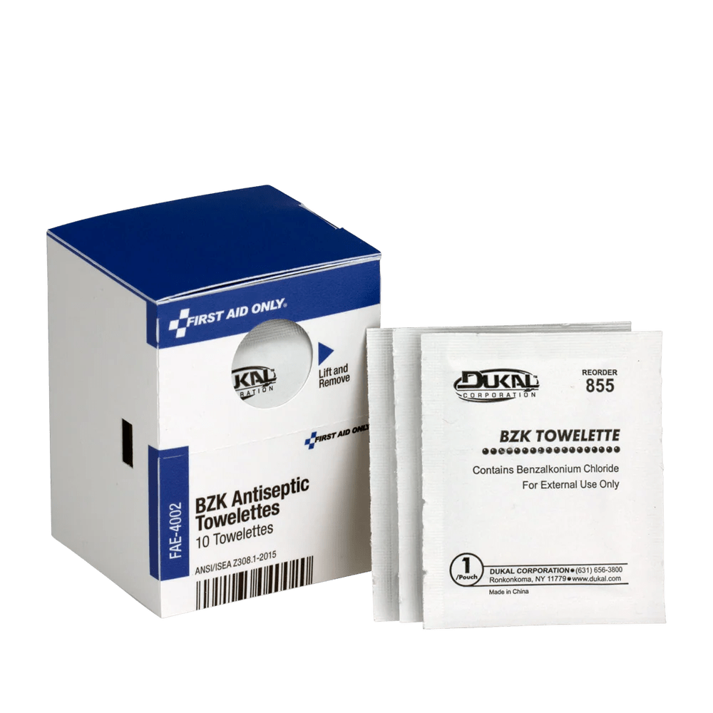 BZK Antiseptic Towelette US First Aid and Preparedness