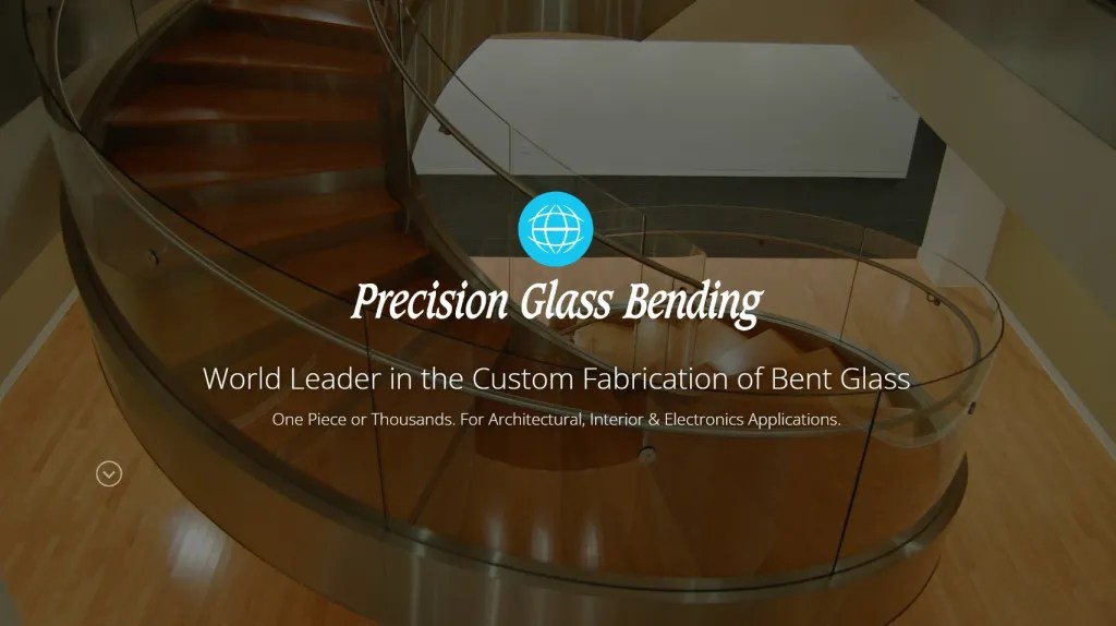 site of the Week Precision Glass Bending