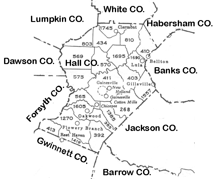 Georgia Militia Districts Map USGenWeb Archives Militia District Maps