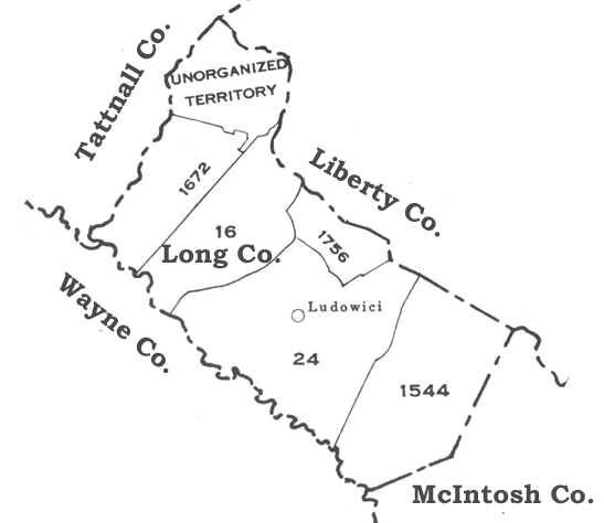 Georgia Militia Districts Map USGenWeb Archives Militia District Maps