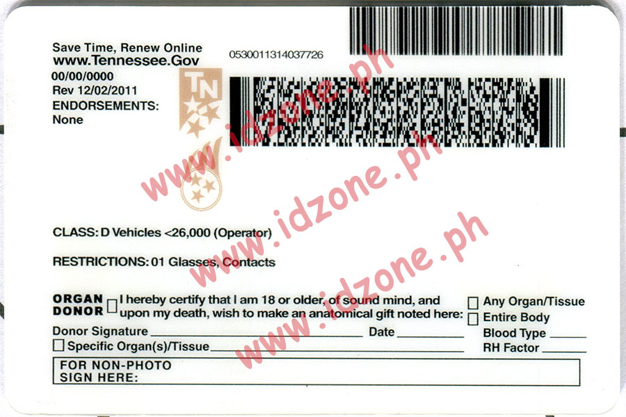 TENNESSEE Fake ID Scannable Fake IDsBuy Fake IDs FakeIDFake ID