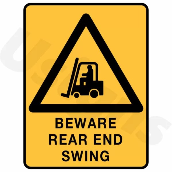 Beware Rear End Swing Signs Signage & Printing Neon Signage Flag