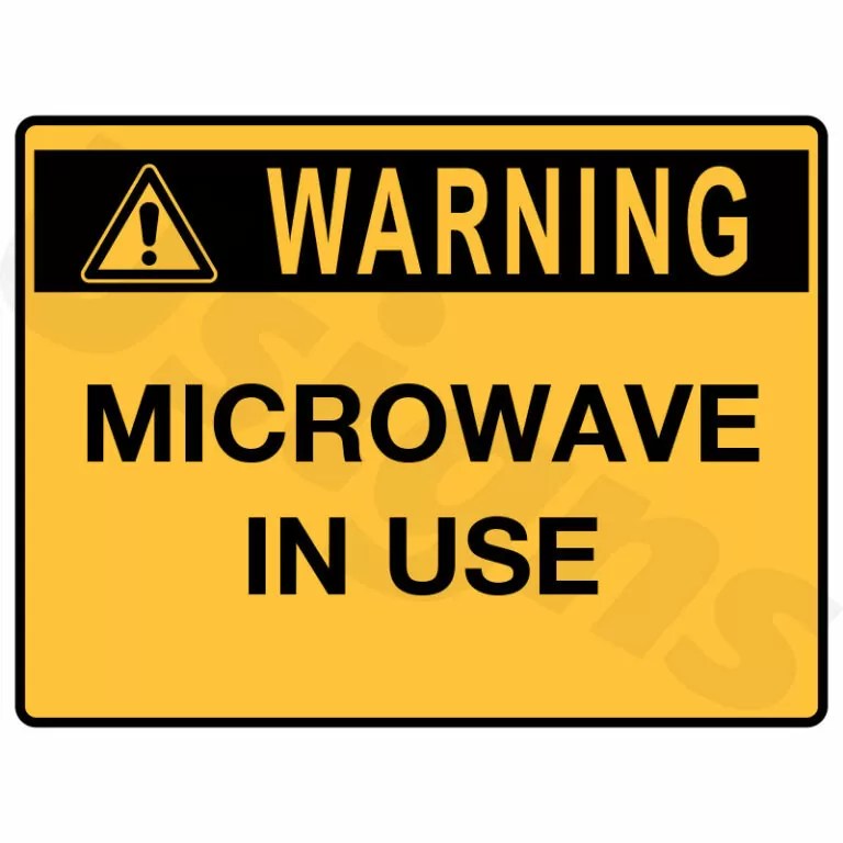 Microwave In Use Signs Signage & Printing Neon Signage FlagU Signs