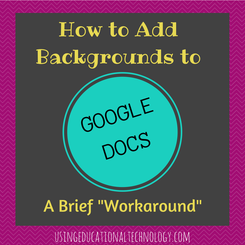 How to Add Backgrounds to