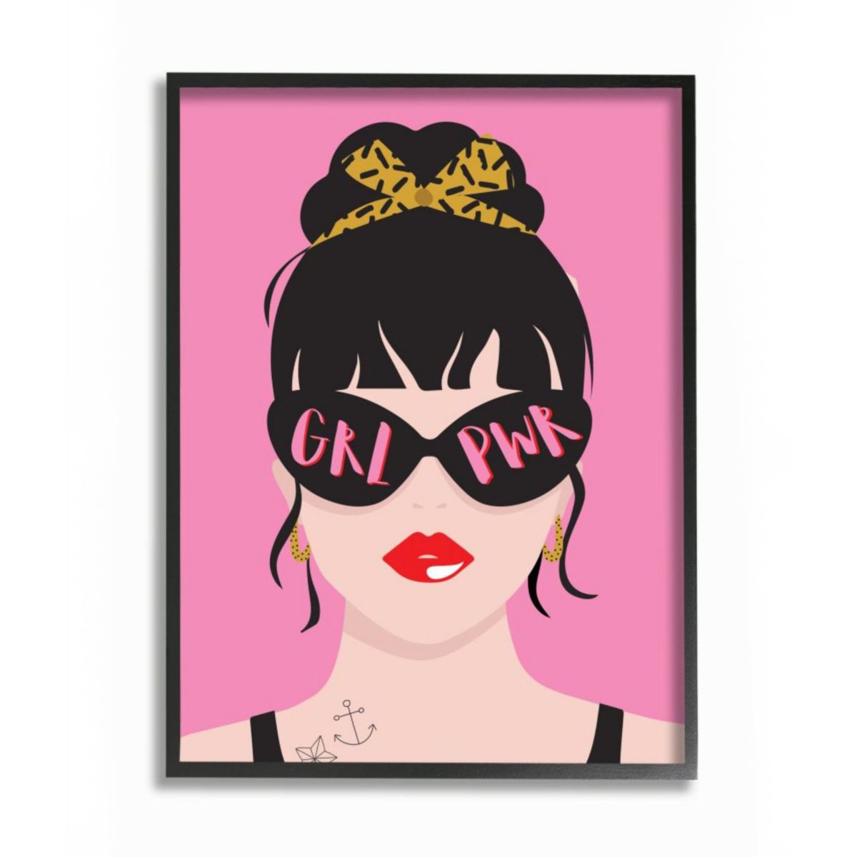 Купить Настенные картины Stupell Home Decor Punk Rock Fashion Girl