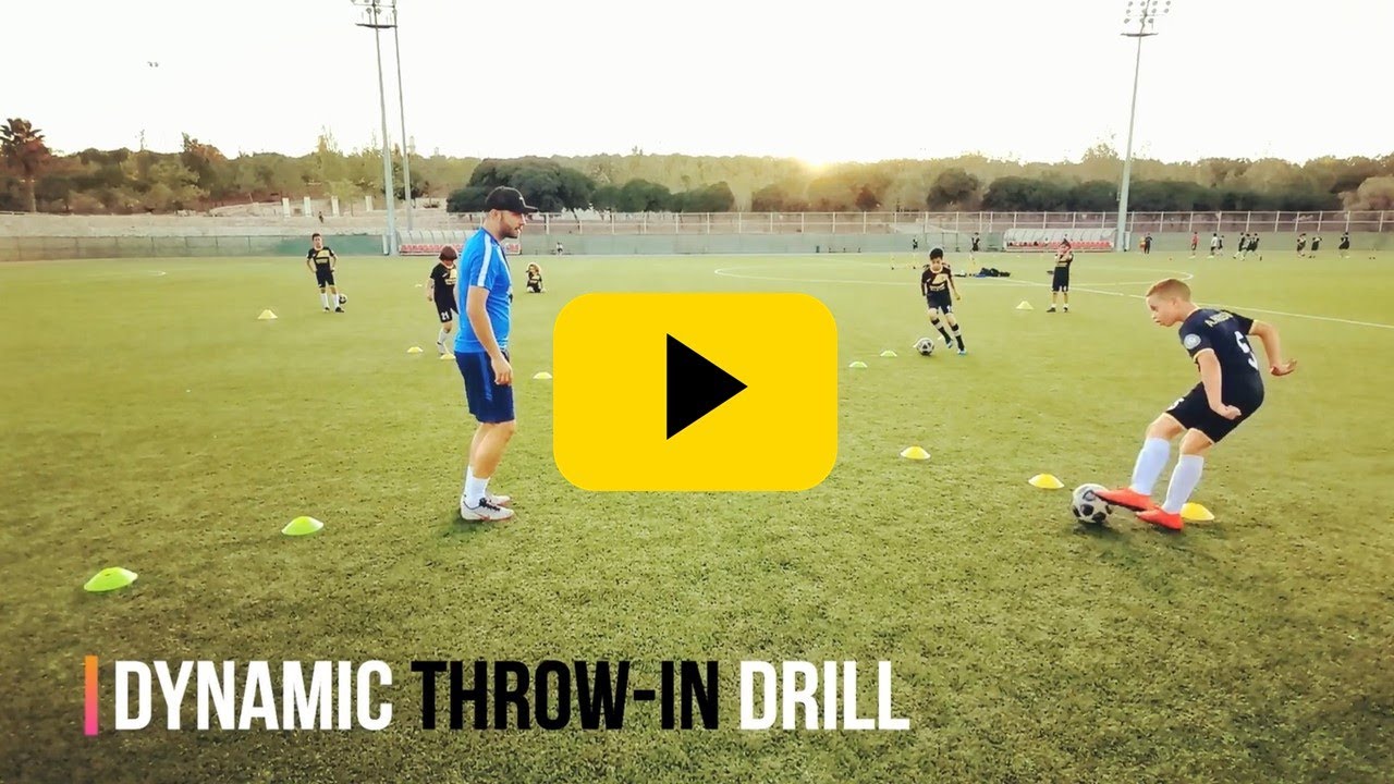 Soccer Dynamic ThrowIn Drills Receiving & First Touch & Ball Control