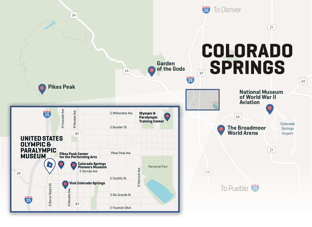 Maps and Directions Colorado Springs
