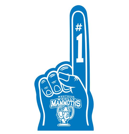 Westside Woolly Mammoths Foam Finger United Shore Professional