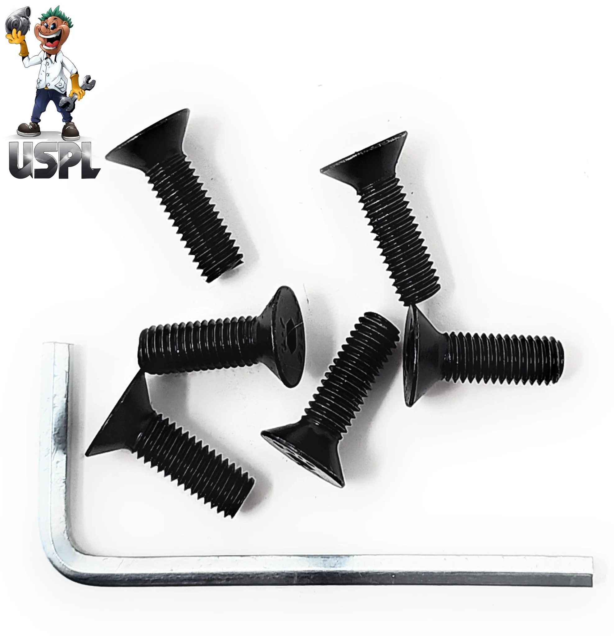 U.S. PERFORMANCE LAB "CONICAL" BLACK STEERING WHEEL SCREWS SCREWS001