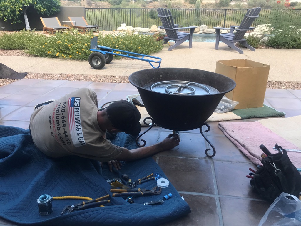 Installing a Gas Line To a Fire Pit U S Plumbing and Gas LLC