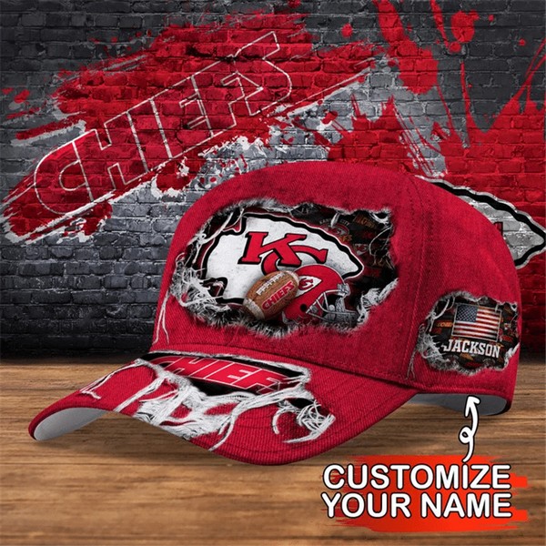 Chiefs Custom Adjustable Hat US Sports Nation