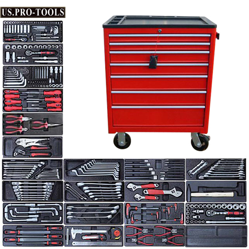 Us Pro Tools 1 Piece Classic Roller With 274pc Of Tools