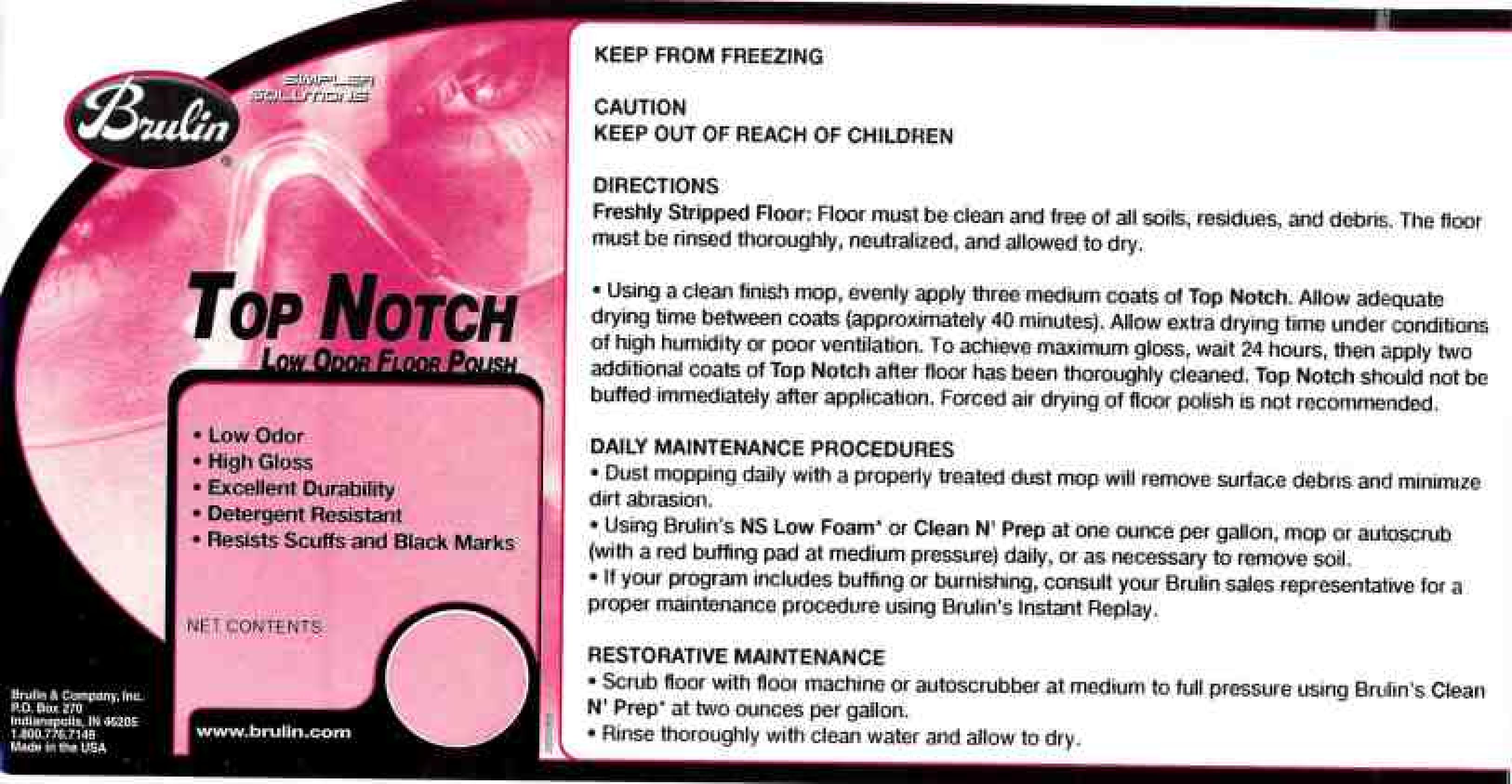 TOP NOTCH BWI Companies, Inc. Trademark Registration