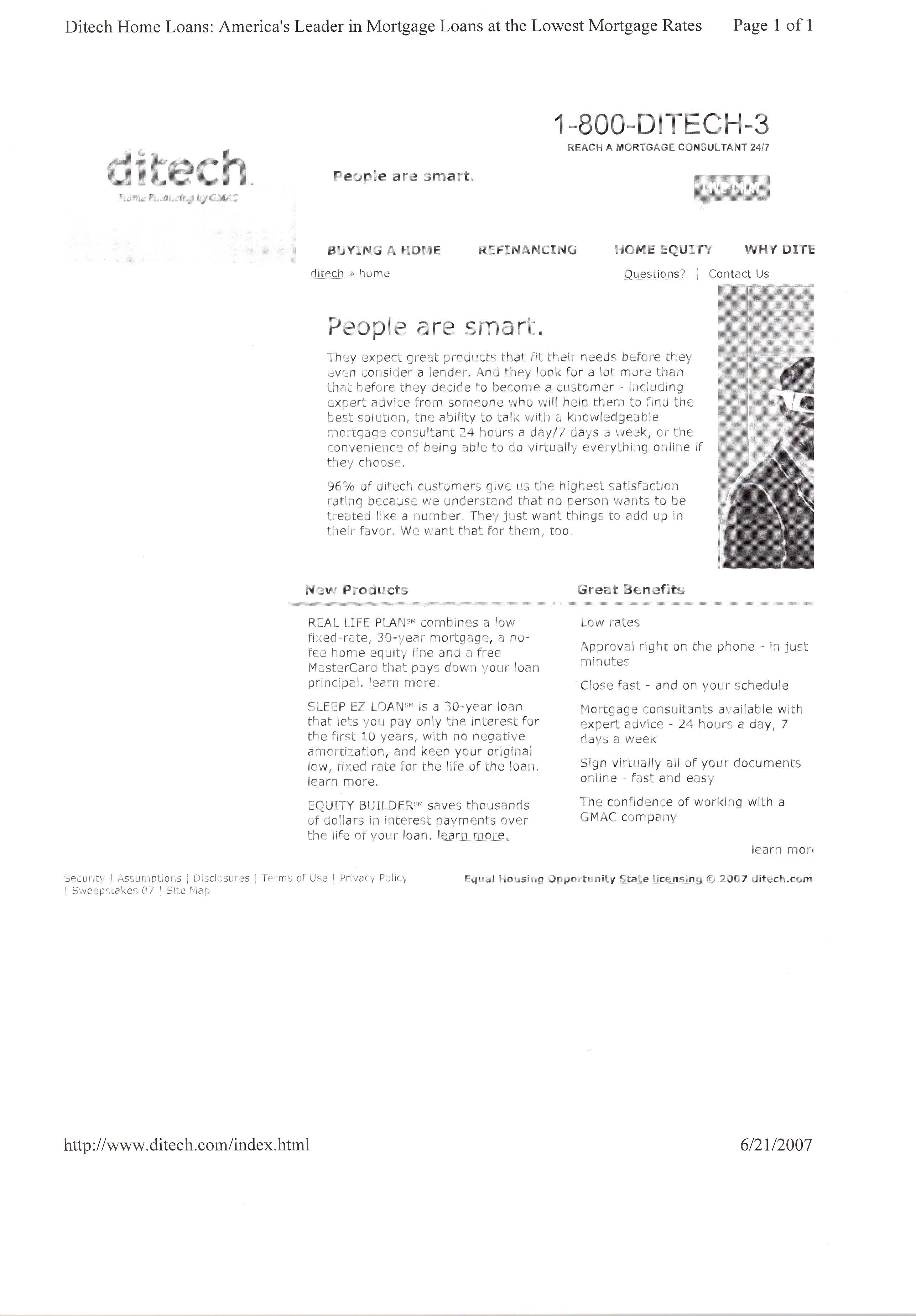 Ditech Financial LLC SEC Registration