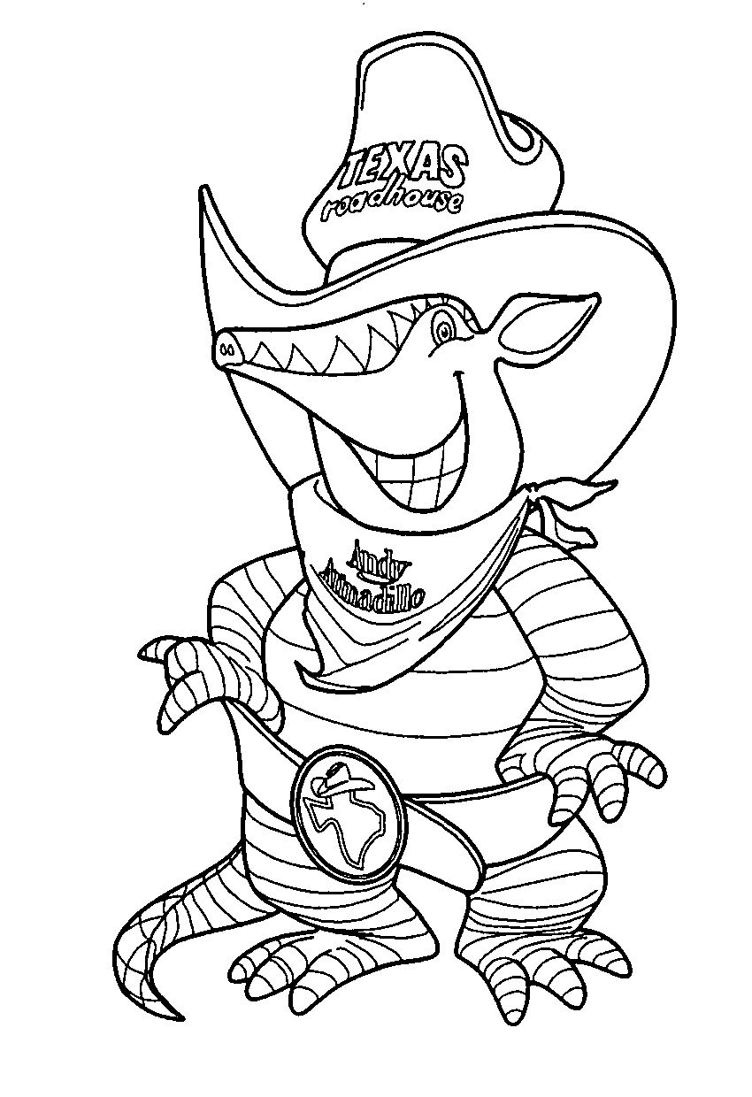Texas Roadhouse Armadillo Clip Art