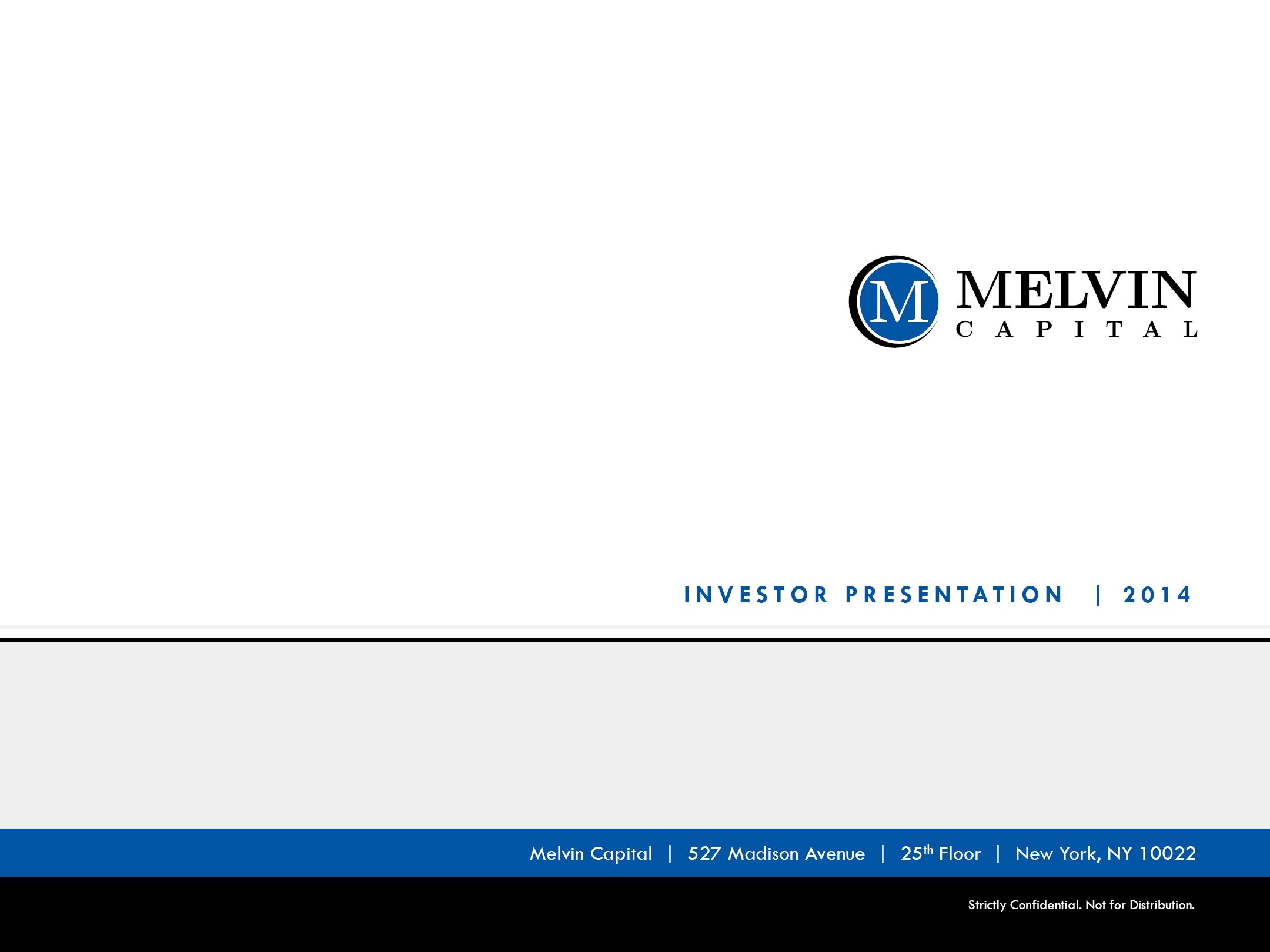 MELVIN Melvin Capital Management Lp Trademark Registration