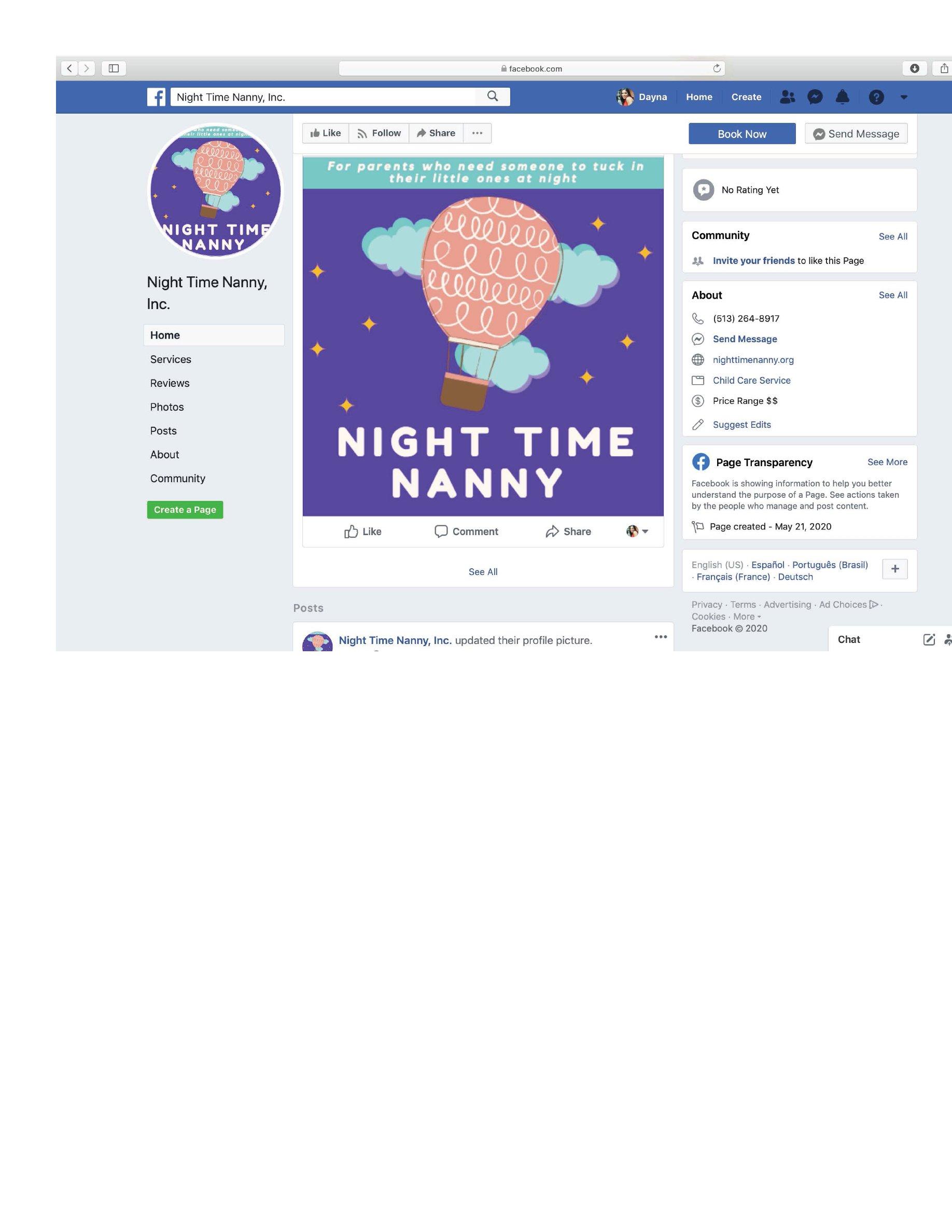 NIGHT TIME NANNY Night Time Nanny, LLC Trademark Registration