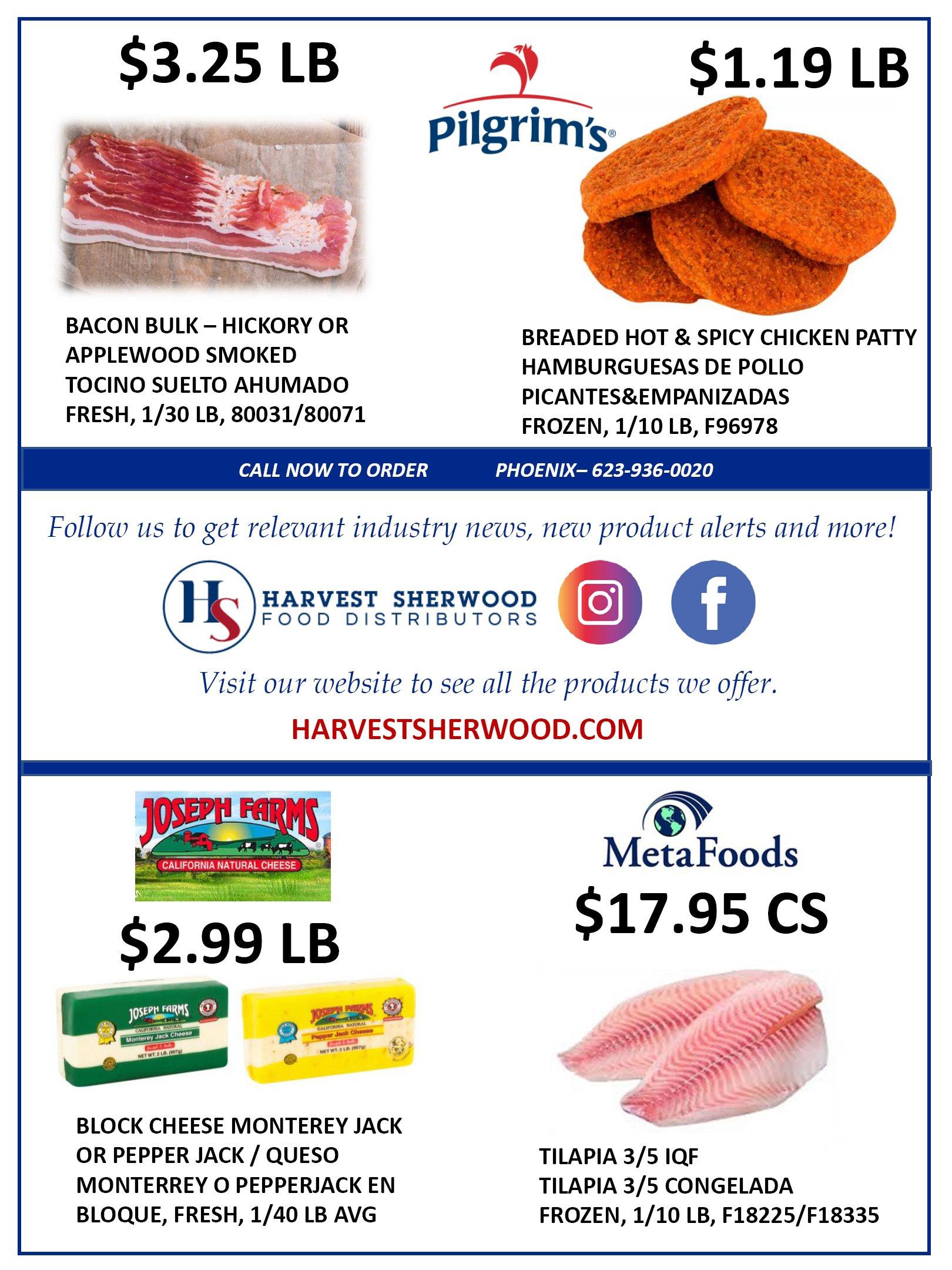 THE LETTERS H S AND WORDS HARVEST SHERWOOD FOOD DISTRIBUTORS Harvest