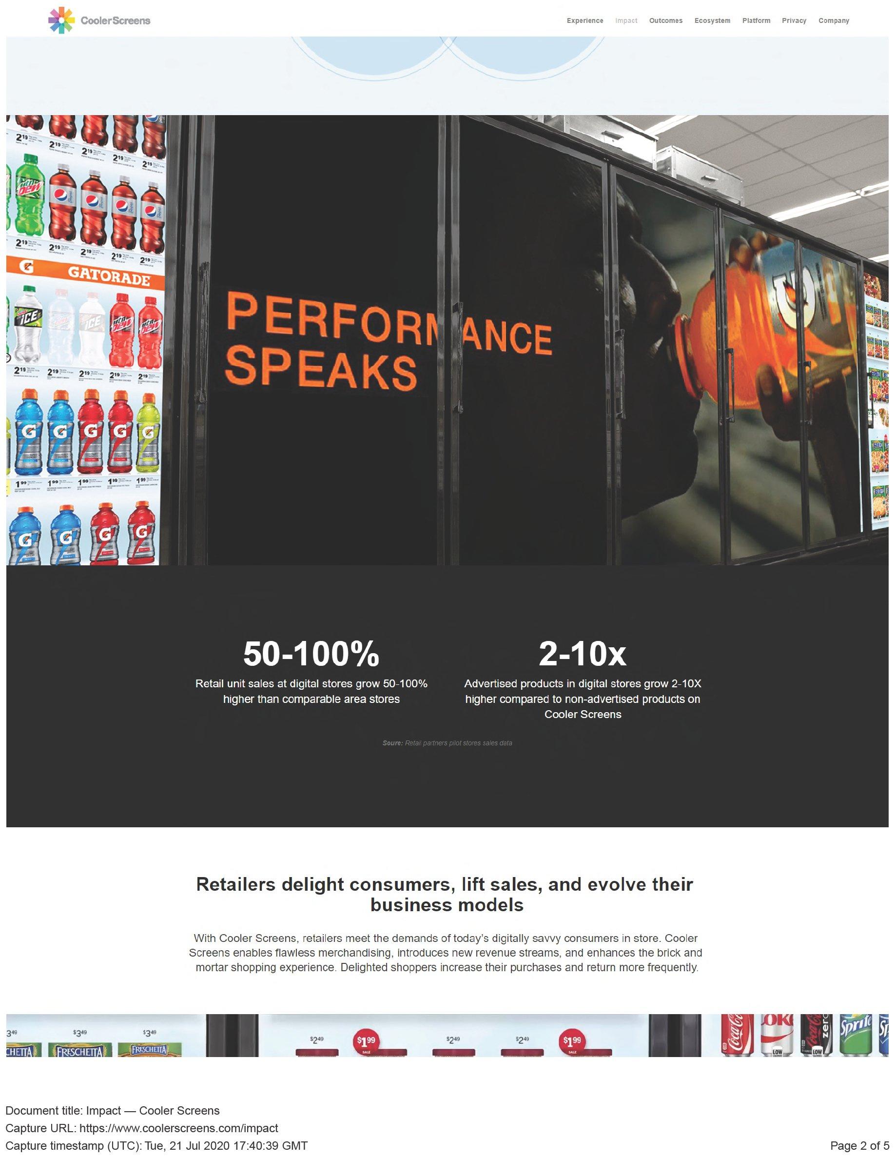 COOLER SCREENS Cooler Screens Inc. Trademark Registration