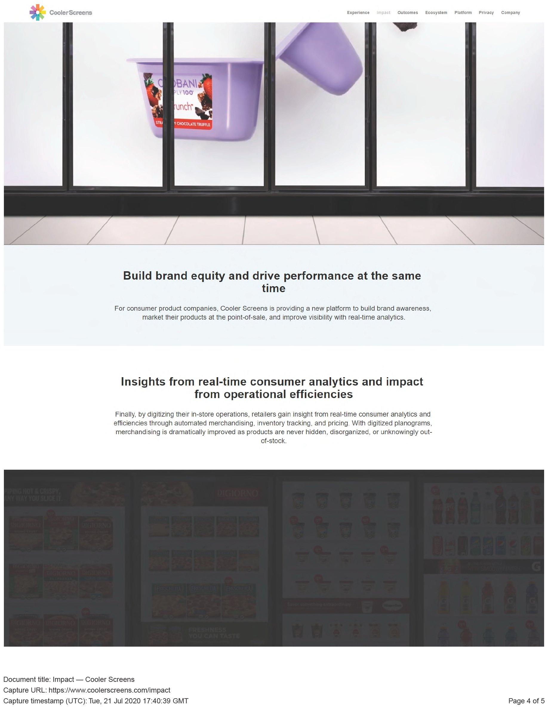 COOLER SCREENS Cooler Screens Inc. Trademark Registration