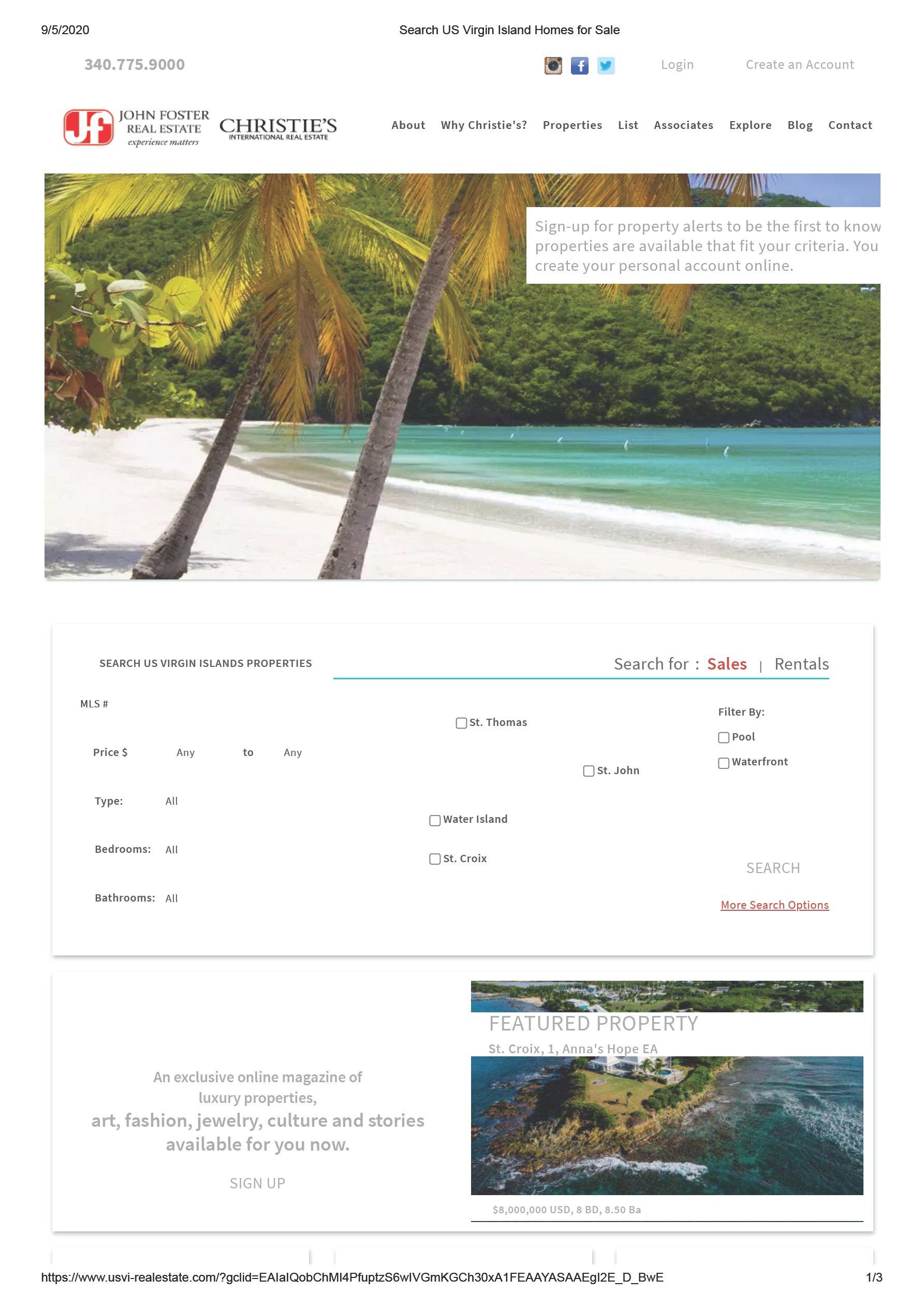 JOHN FOSTER REAL ESTATE Jfre Usvi, Llc Trademark Registration