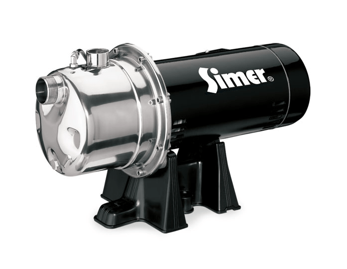 Simer 4807S, 3/4 HP Stainless Steel Shallow Well Jet Pump | US Pump Parts