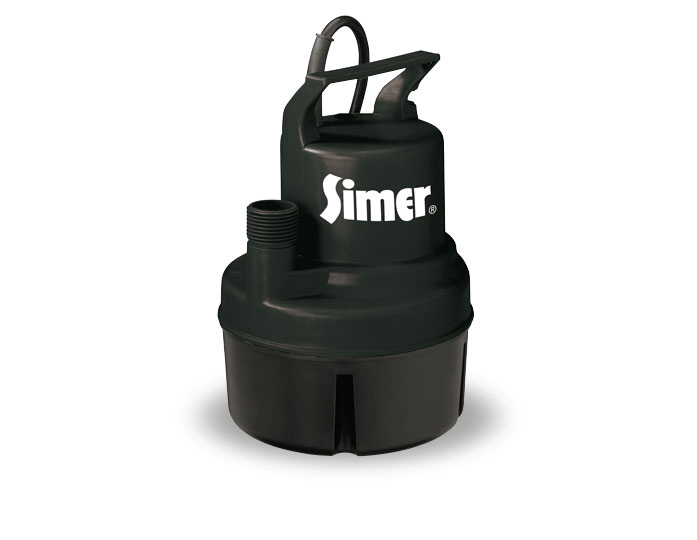Simer 230004, 1/4 HP Submersible Utility Pump, Cast Aluminum US Pump