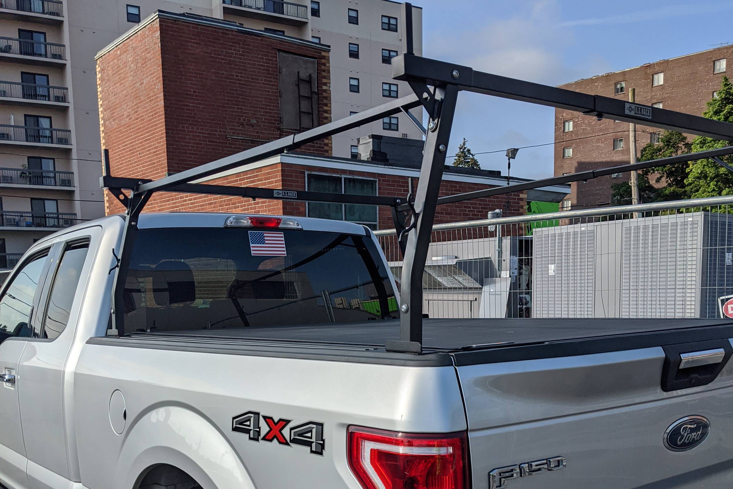Stake Pocket Truck Rack for Cabs Over 24 Inches, Standard Legs, Bed