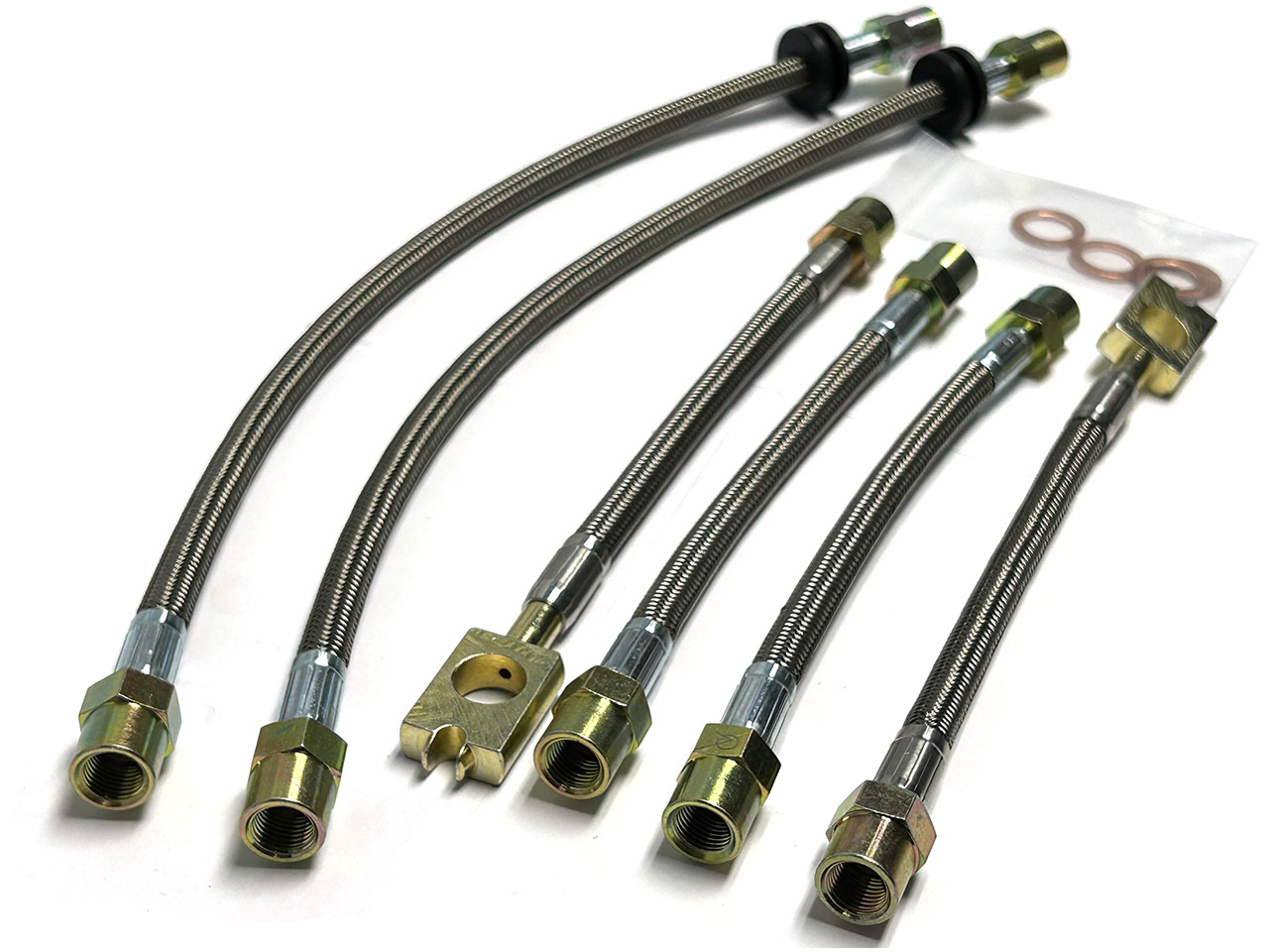 DOT Kevlar/Stainless Steel Brake Lines (MK3 w/rear drums) USRT Real