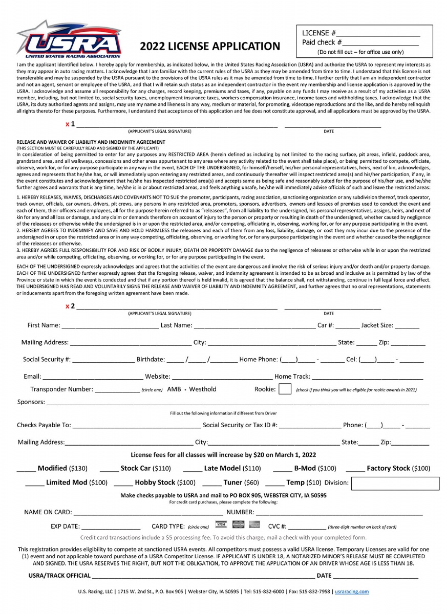 Mason City Motor Speedway 50 Summit gift card awaits first 300 to