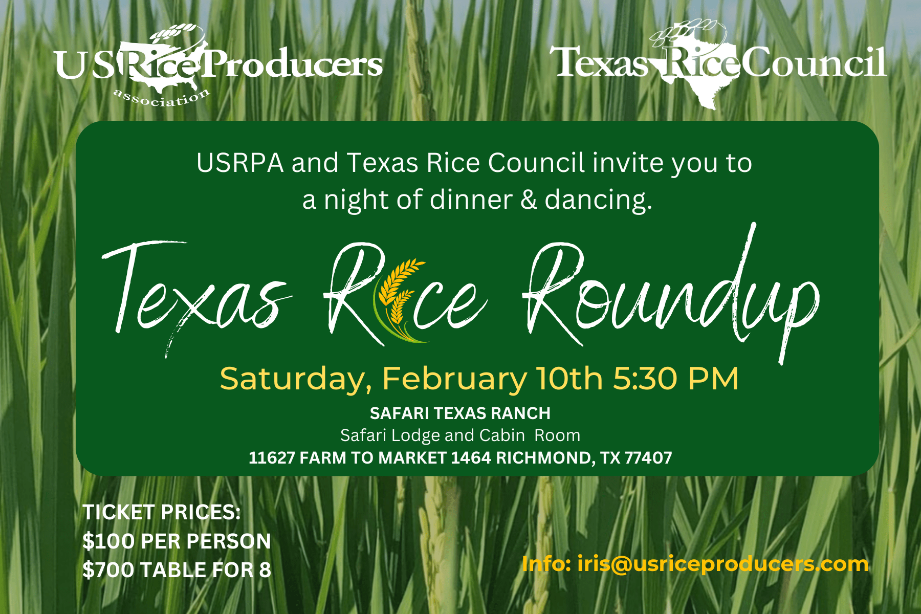 2024 Texas Rice Roundup US Rice Producers Association