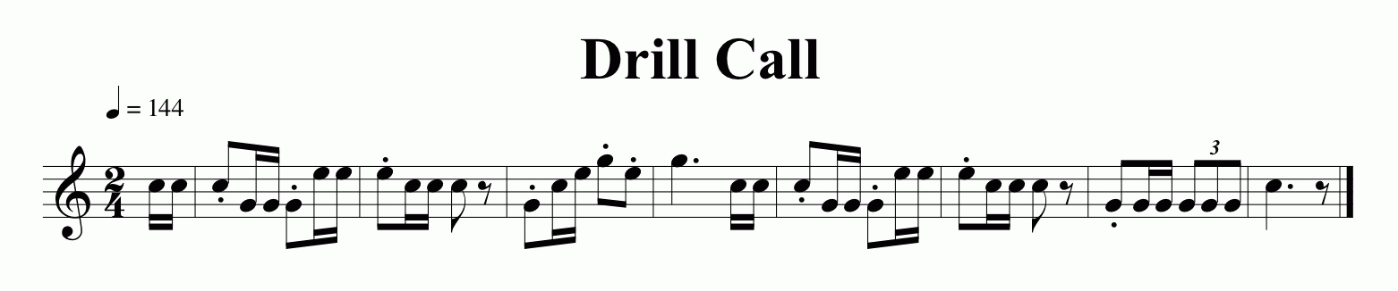 Bugle Calls used in the Bugling Merit Badge