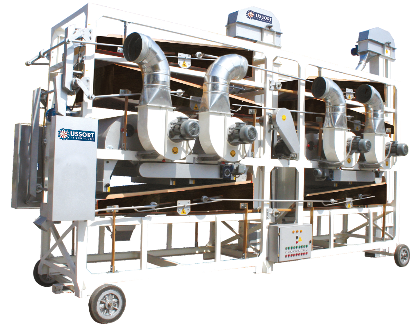 Double Screen Cleaning Machine Ussorttech Pulses Packing, Walnut