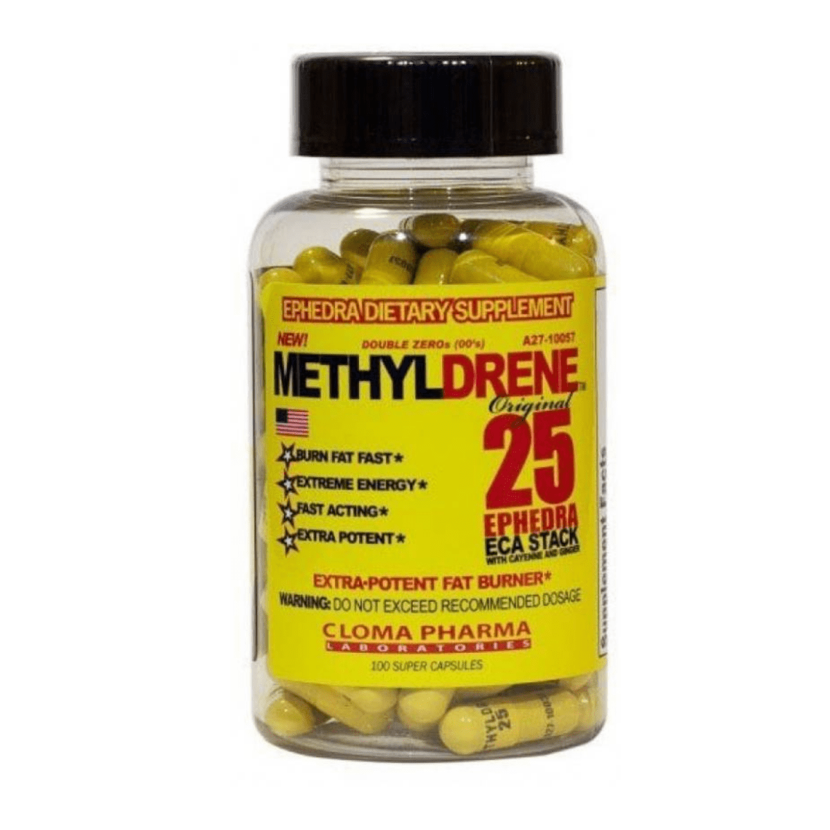 Cloma Pharma Methyldrene 25 Original Fat Burner 100 caps ( Free
