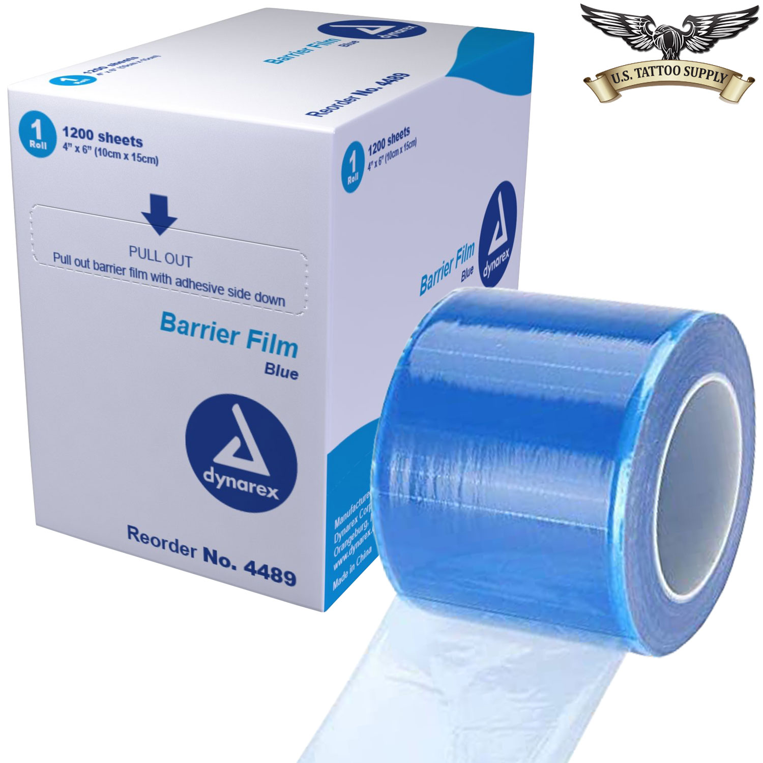 Barrier Film Roll Blue US Tattoo Supply