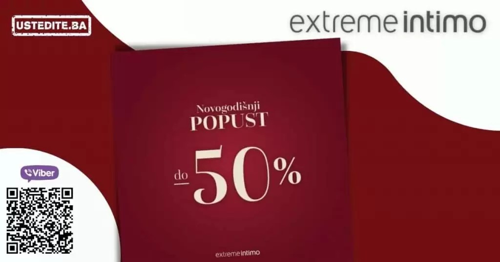 Extreme Intimo novogodišnji popust 50 do 09.01.2022. ustedite.ba