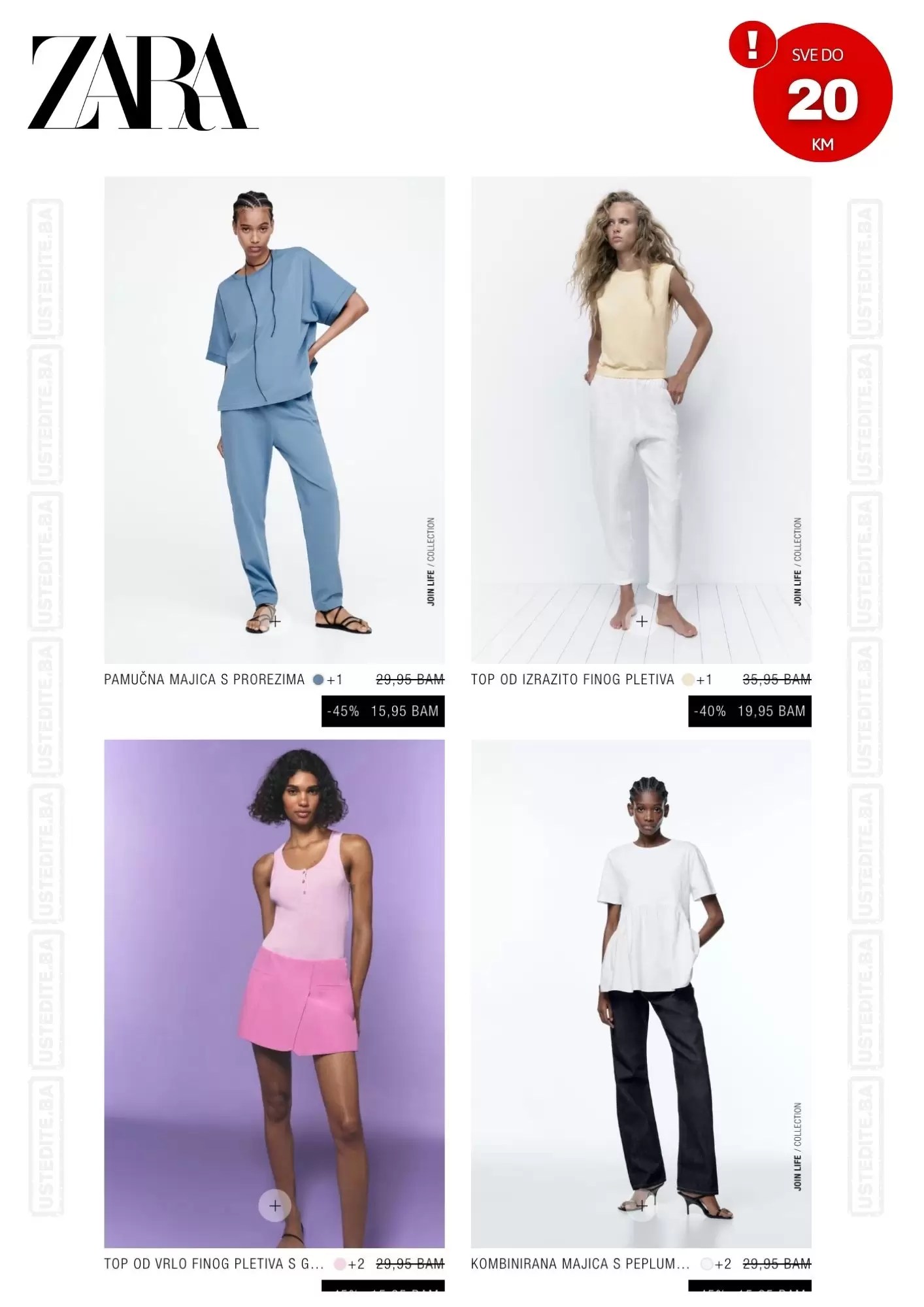 Zara online SVE do 20 KM septembar 2022 ustedite.ba