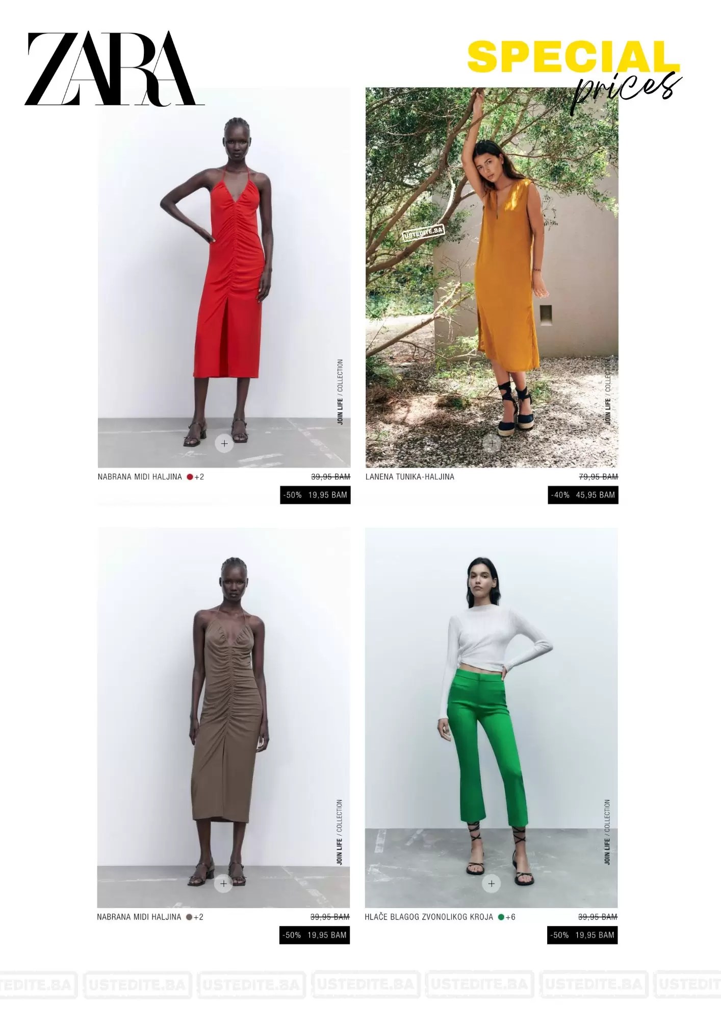 Zara SPECIAL PRICES Zara BiH SNIŽENJE sepembar 2022 ustedite.ba