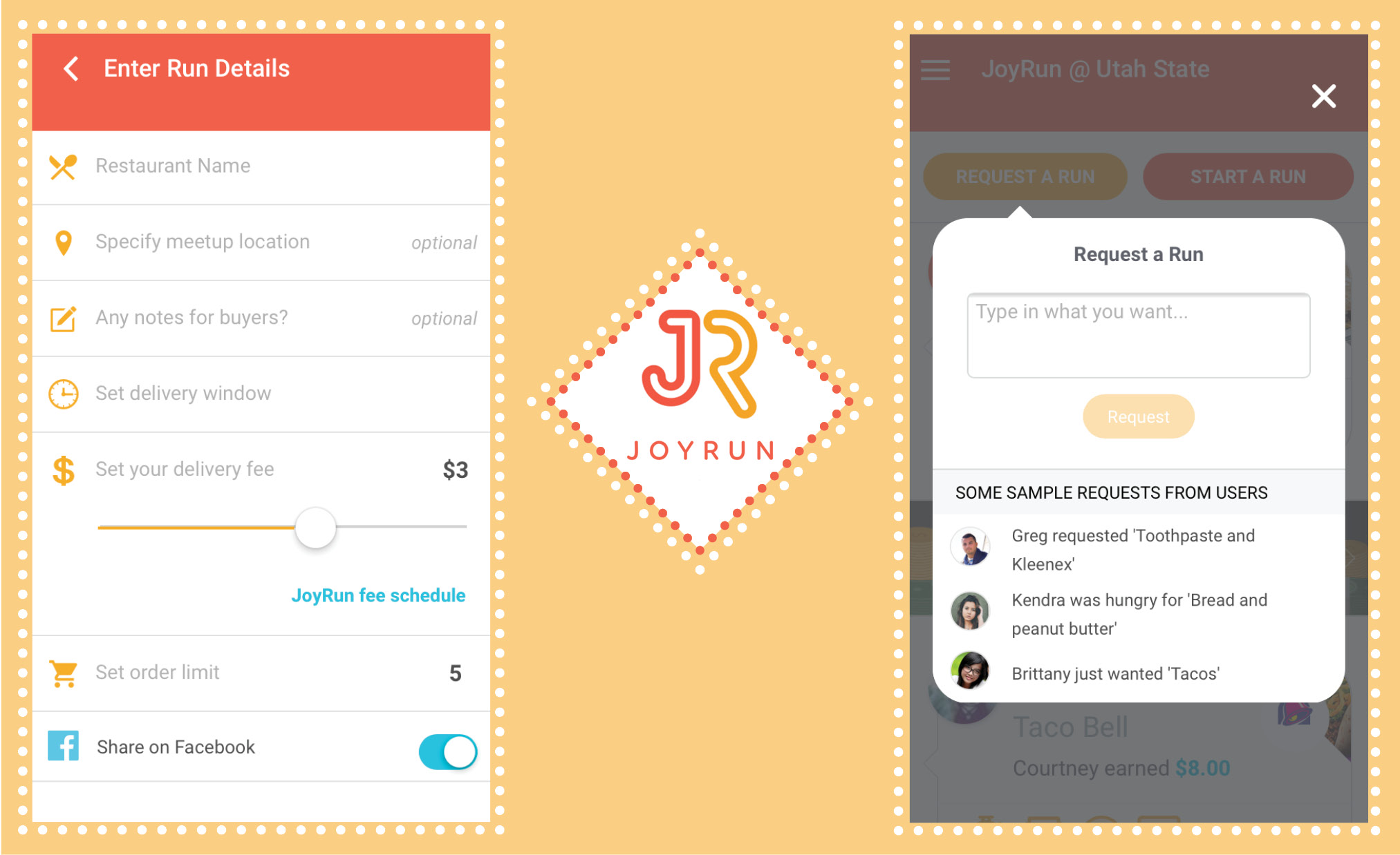 Food delivery app JoyRun makes debut at Utah State The Utah Statesman