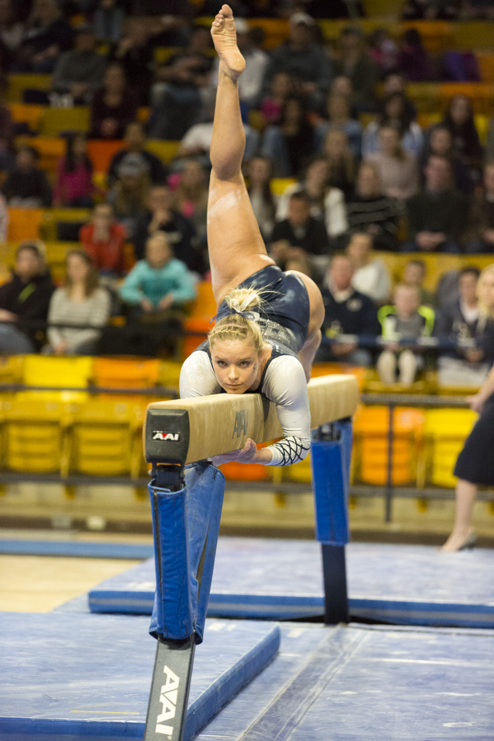 Several gymnasts set new career highs, but Aggies fall on the road to