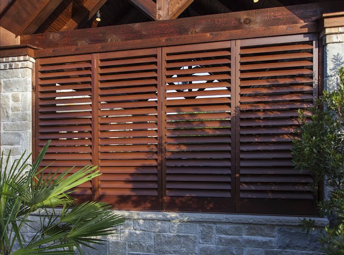 Custom Aluminum Plantation Shutters