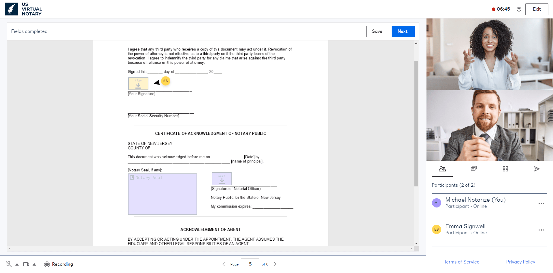 Remote Online Notary Software US Virtual Notary 24 Hour Online
