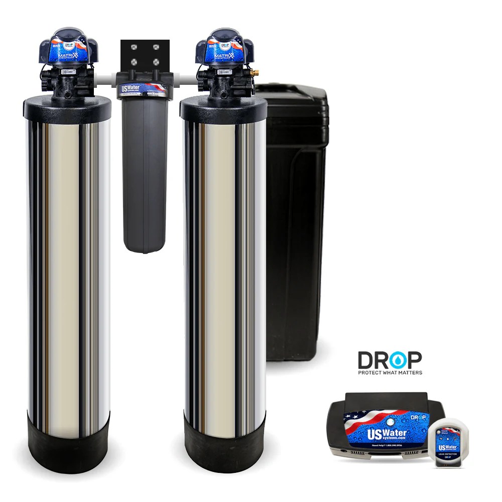 Whole Home Filtration & Salt Based Softener W/ Drop US Water Systems