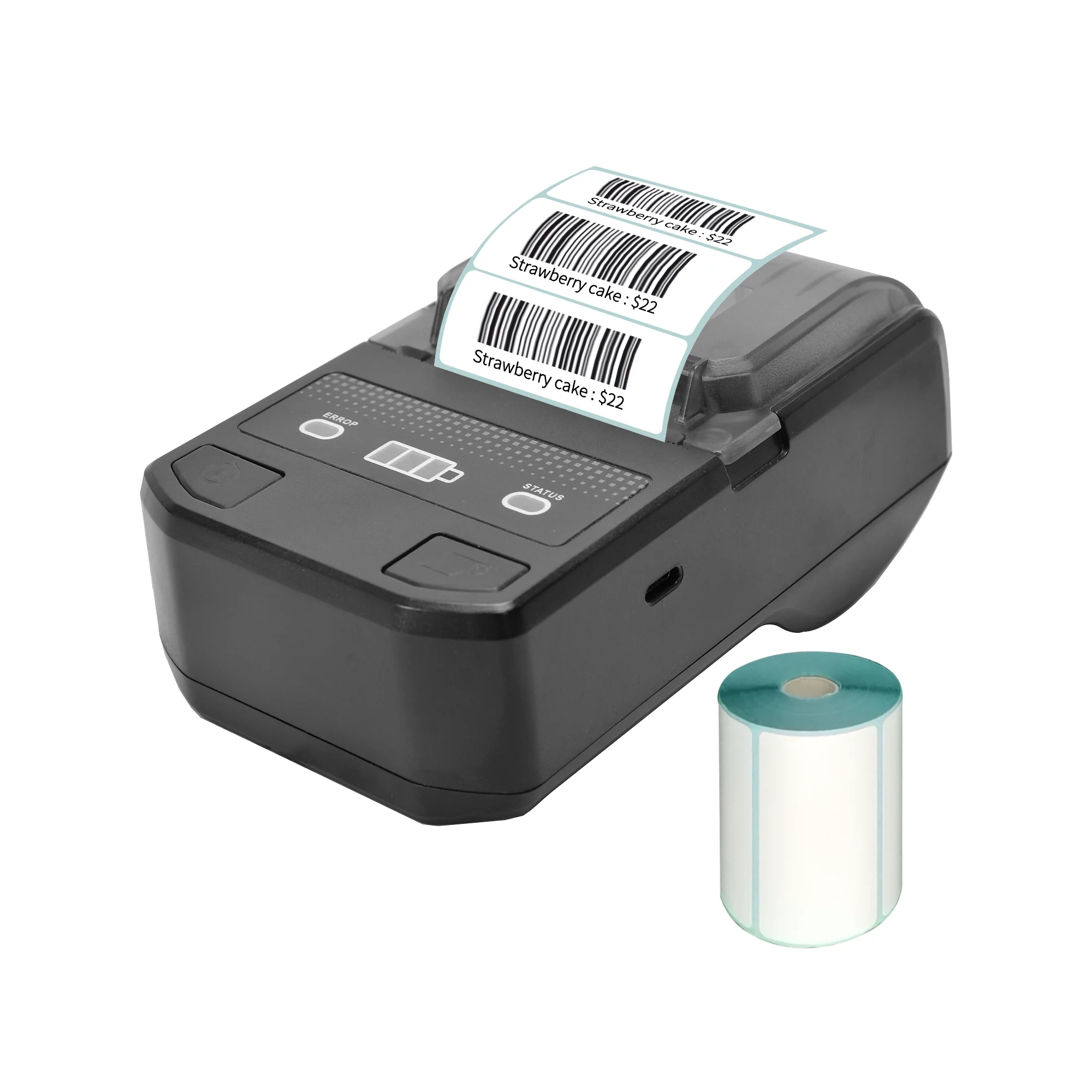 LUFIER Portable 58mm Thermal Label Maker Wireless BT Mini Label