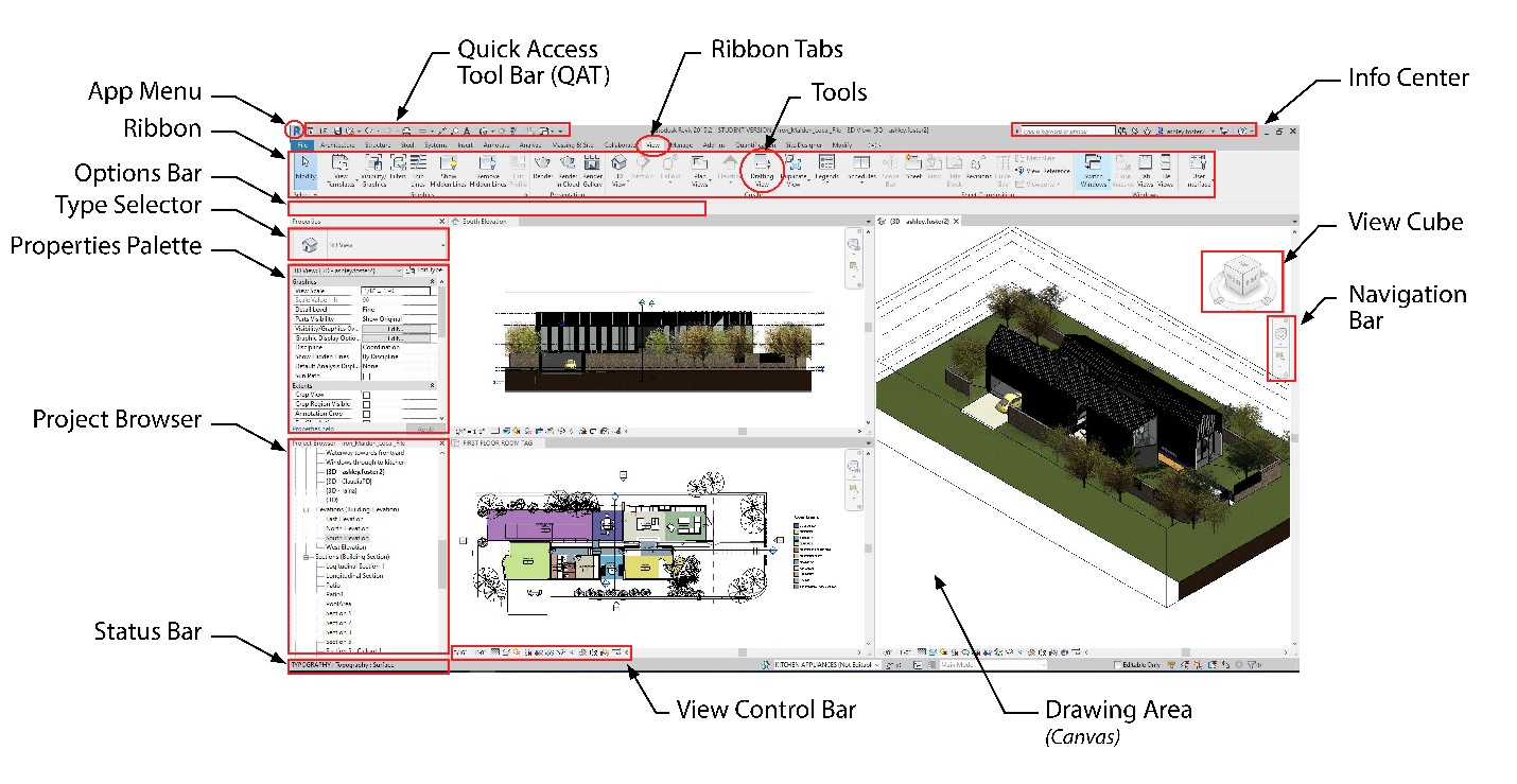 familiar with the Revit Interface OER Sandbox