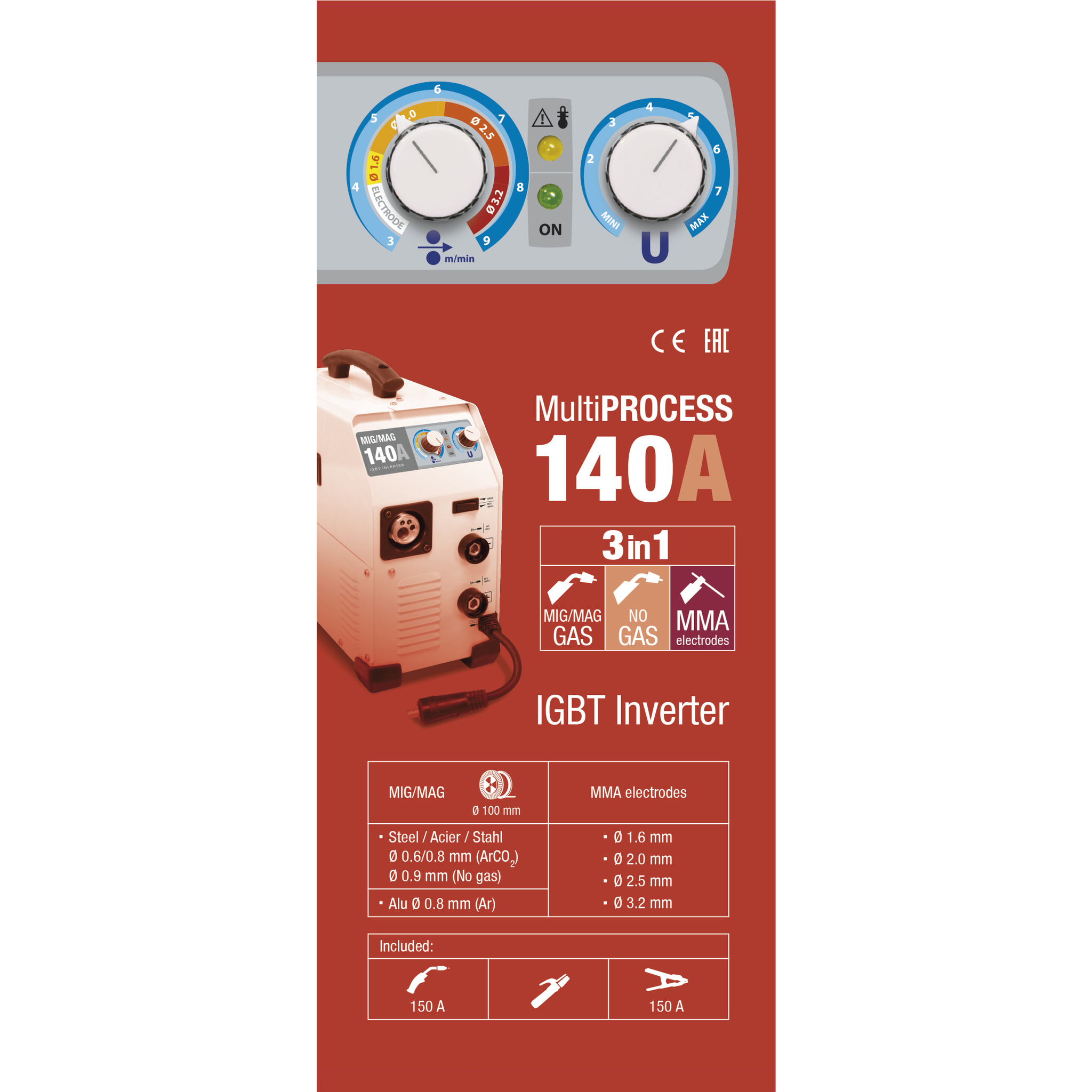 EASYMIG 140 - Avec accessoires