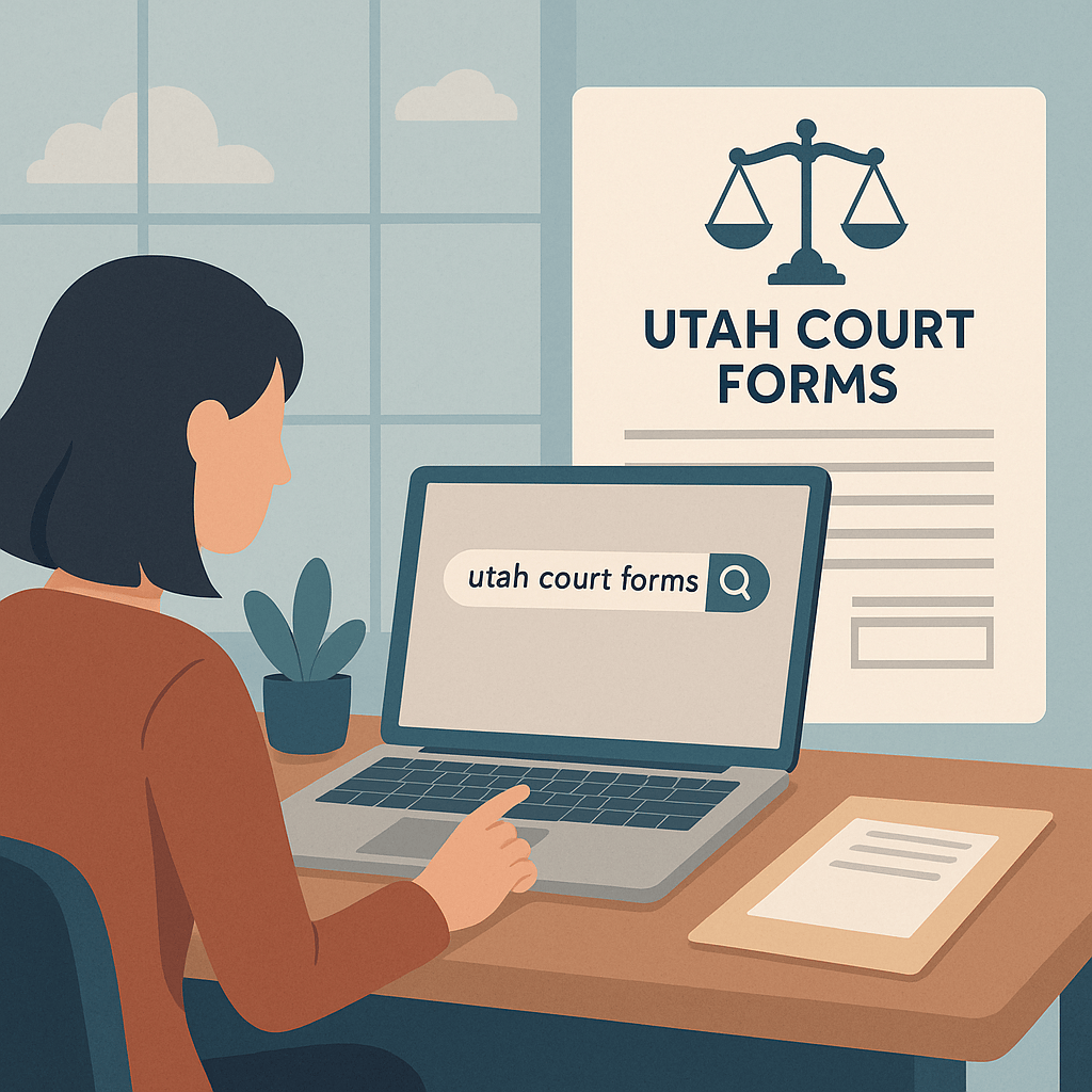 How do I find and use Utah court forms online