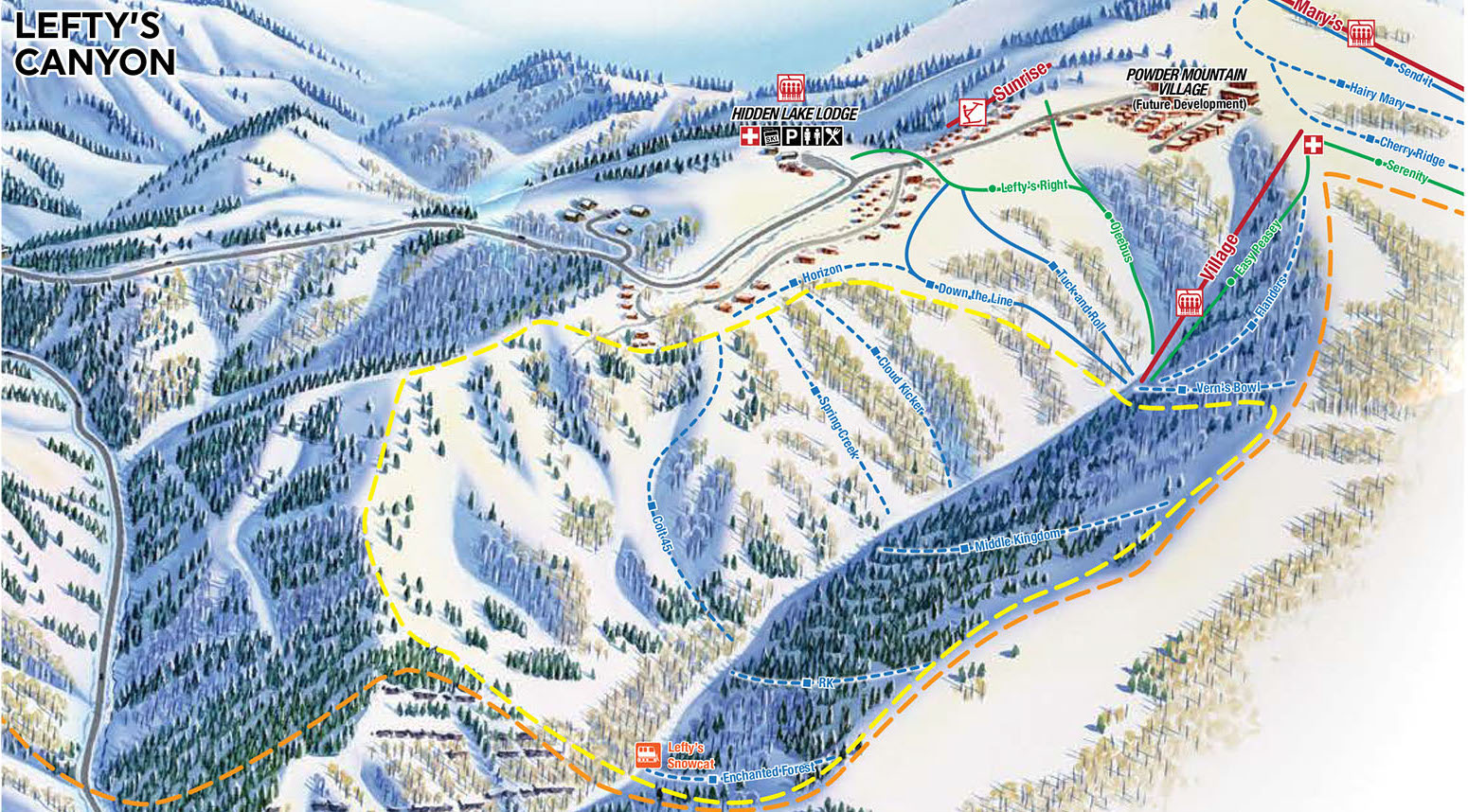 Powder Mountain Utah Map Utah Ski Maps Powder Mountain Ski Resort Trail Map